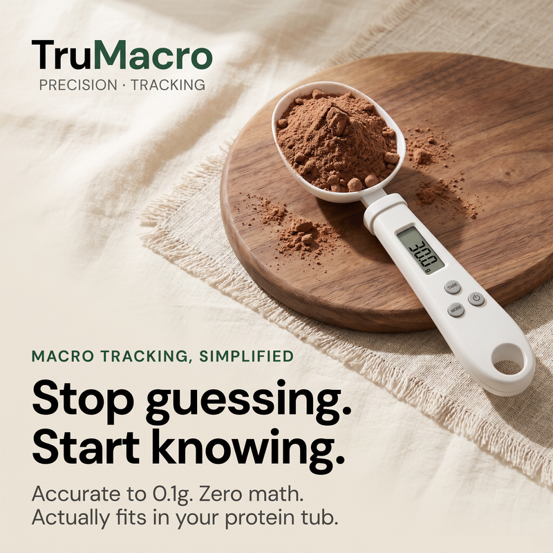 TruMacro spoon scale in use